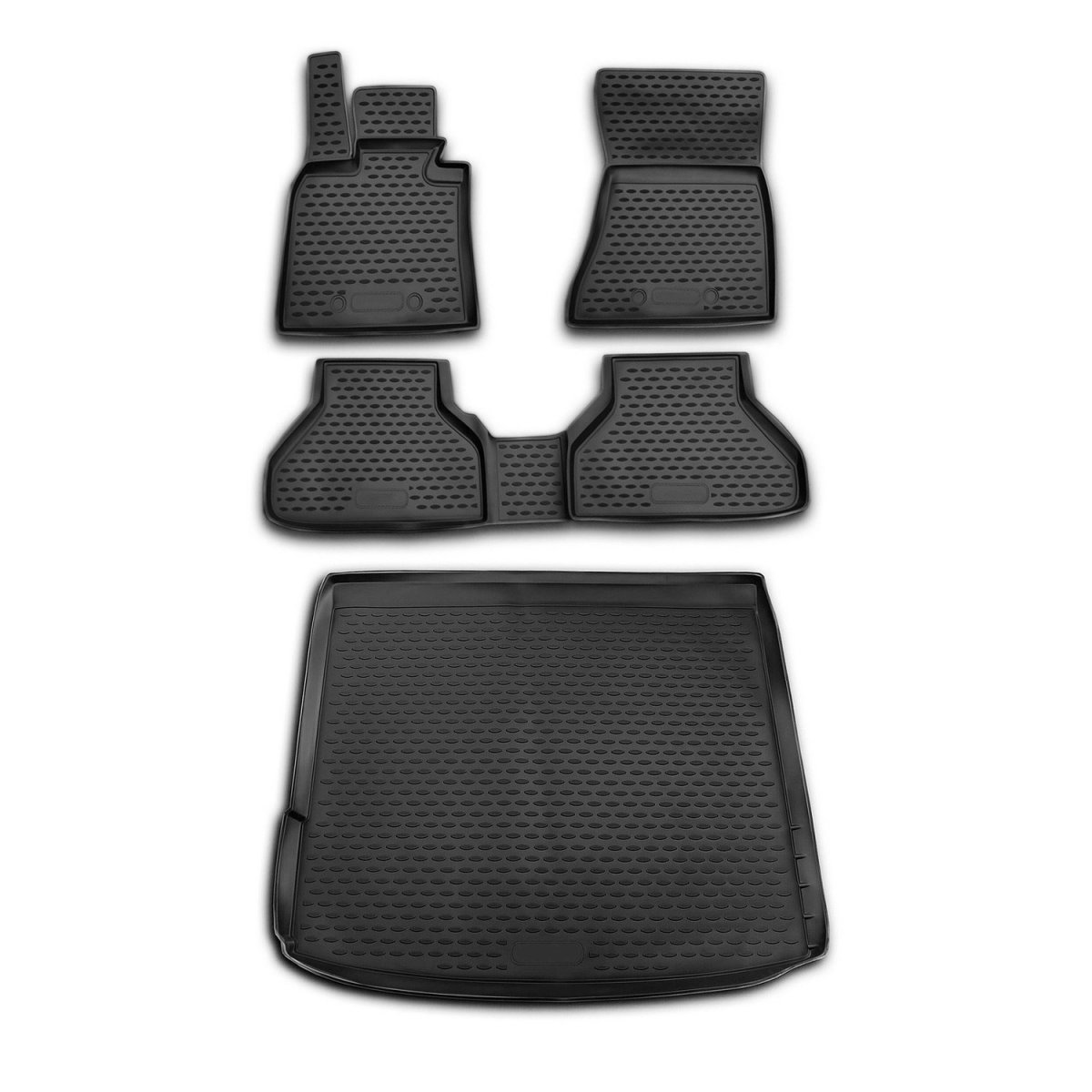 BMW X6 Floor-Trunk Mats - Omac - 3D - Black - '08-'14